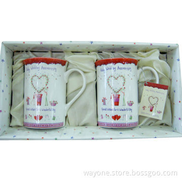 Ceramic Mug with Hanging, Suitable for Wedding Anniversaries and Perfect Gifts